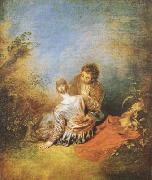 Jean-Antoine Watteau The Indiscretion (mk08) Sweden oil painting artist
